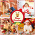 Kleeblatt Large Christmas Erasers for Kids, 63 PCS Bulk Cute Classroom Gifts and Holiday Party Favors