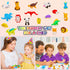 120Pcs Animal Erasers for Kids Desk, Bulk Pencil Erasers Dinosaur 3D Mini Erasers for Classroom Reward Party Favors