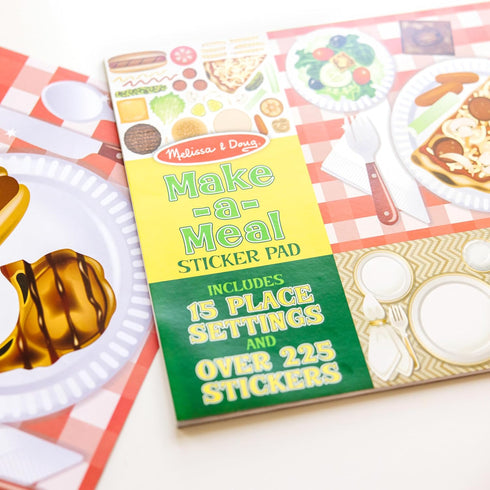 225+ Melissa & Doug Sticker Pad - Make-a-Meal, Food Stickers