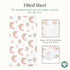 3 Set, Set, Evolur Rainboho Piece Crib Bedding Machine Washable, Soft and Breathable Toddler Bedding Includes Fitted