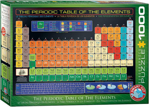 EuroGraphics Periodic Table of Elements 1000 Piece Puzzle, Educational Fun for All Ages
