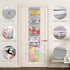4 Closet Woodoulogy Hanging Toy Storage over Door, Block Stuffed Animal Organizer Idea with Removable Case Bag, Bi-Fold