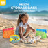 3 3 TOY Life Collapsible Beach Bucket Toys for Kids Beach Essentials with Portable Seashell Bags & Silicone Collapsible