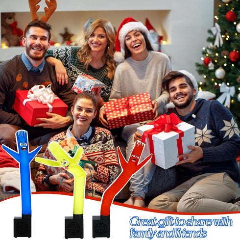 Poen 3 Pcs Mini Inflatable Tube Man Wacky Waving Inflatable Tube Guy Desktop Mini Air Dancer Toys for Kids Birthday