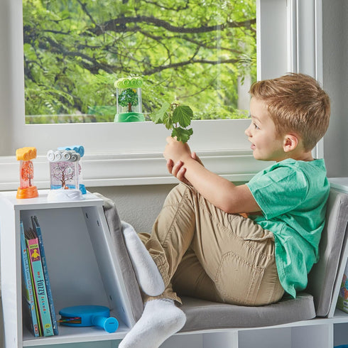 hand2mind Changing Seasons Sensory Tubes, Quiet Fidget Toys for Kids 3-5, Calming Weather Science Toys for Preschool