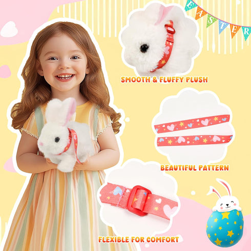Voichic Easter Robot Bunny Pal- Bunby My Realistic Bunny Toy, Hopping Bunny with Sounds, Jumping, Twitching and Shaking