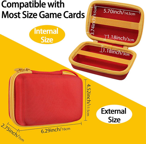 Aenllosi Storage Card Case for UNO Card Game - Hard Case Capacity for 300 Cards (Case Only, Red).