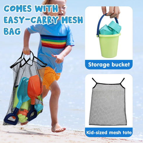 29 Summer TOY Life Pcs Dinosaur Beach Toys Sand Toys Toddlers with Castle Bucket Shovels & Sand Castle Building Kit