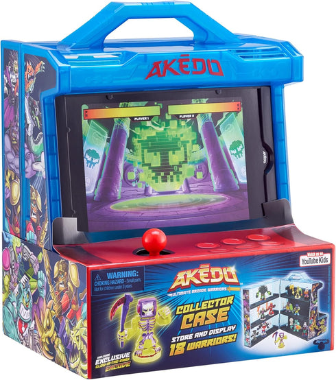 Akedo Ultimate Arcade Warriors Collector Case Mini Battling Action Figures - Multicolor for Ages 6+