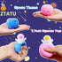 ZTATU (2-Pack) 4-8 Astronaut Stress Balls for Kids Squishy Fidget Toys Pop It Squeeze Ball, Stress Relief Toys Adults