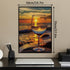 Beach Wine Sunset - 1000 Pieces Jigsaw Puzzles for Adults, Ocean Art Landscape, Beautiful Scene Puzzle