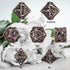 DND Dice, Hollow D&D Metal Dice Set with Gift Box, 7 PCs Steampunk Polyhedral Dice for RPG Games