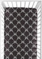 Sweet Jojo Designs Fitted Baby Crib Sheets (Black and White Bows) for