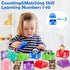 Learning Toys for 1,2,3 Year Old Toddlers, 20Pcs Safari Animals Toys for Montessori Counting & Matching Games