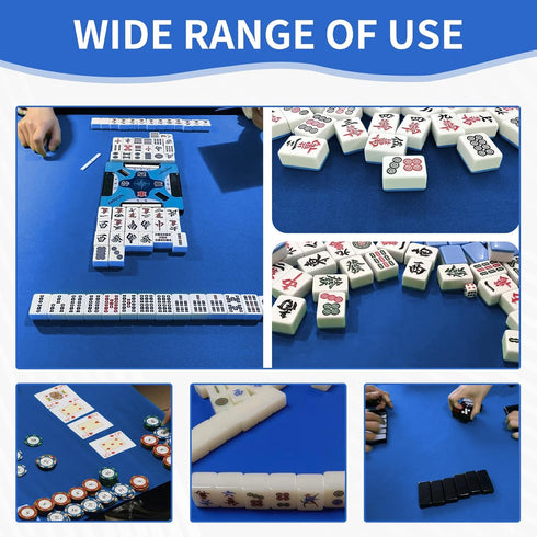 31.5 Inches) Mahjong Mat, Mahjong Table Mat with Black Carrying Bag,Rubber Anti Slip Game Mat and Noise Reducing Table
