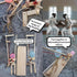 Balloon Bamboo Man Battle, Handmade Wooden Fencing Puppets, Wooden Battle Bots Arena, Battle Bots (Larger Bamboo Man)