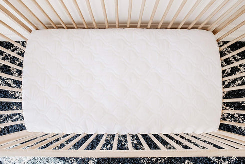 SHEETWORLD.COM 24 38 3, SheetWorld Quilted Fitted Portable Mini Crib Mattress Pad, x x Solid White, Made in USA