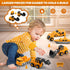 3-5 4-8 35 Magnetic Transform Engineering Car Assembled Toys with Storage Box, Robot Magnetic Blocks Toy, Construction