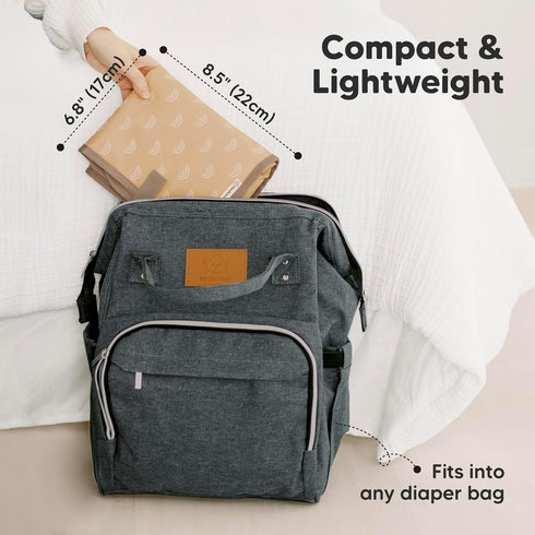 KeaBabies Portable Diaper Changing Pad and Car Seat Cover for Babies - Waterproof Foldable Baby Changing Mat