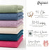 Kryvoxc Set 95% Personalized Baby Blanket with Name, Cotton Customized Swaddle Blanket and Beanie, Receiving Blanket