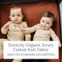 Natemia Fitted Pack and Play Sheet, 100% Organic Cotton for Standard Size Playard, Ultra Soft Jersey Knit