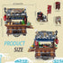Japanese Street View Mini Blocks Kit - Takoyaki Trolley, 951 Pcs Japanese Mini Brand Store Toy for Adults, 6+