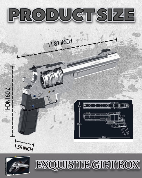 1:1 Sets 428 Set Nueris Revolver Building Blocks - PCS Model Collection Toy Building Bricks Shootable - Simulation