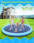 Raxurt Splash Sprinkler Pad for Dogs Kids, 97 Inch Anti-Slip Thickened Dog Pool Durable Upgrade Bath Pool Pet Summer
