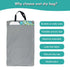 wegreeco Reusable Hanging Wet Dry Cloth Diaper Bag - Stylish Grey Design