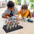 KKU Display Case for Minifigure Action Figures Blocks, Acrylic Storage Box with 3 Movable Steps