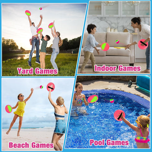 Set, 3 4 5 6 7 8 9 10 4 4 Kids Outdoor Toys - Toss and Catch Game Outside Yard Camping Beach Pool Toys Games for Boys