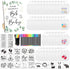 SytuHete SytuHe 95 Pcs DIY Baby Bibs Decorating Kit50 White Bibs 24 Stencils