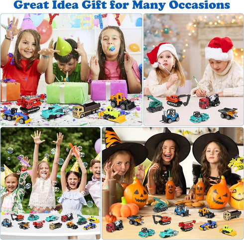 12PCS Set ZHFUYS Metal Mini Cars Toy for Kids, Toy Cars for Kids, Trucks Toy Vehicles for Toddlers, Party Favors