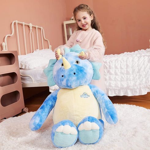 Toy,30" IKASA Giant Triceratops Stuffed Animal Plush Large Dinosaur Big Jumbo Soft Toys, Huge Size Cute Fluffy Plushy
