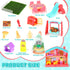 Pet Pretend Play Toys Set, 48 Pcs Realistic Pet Figures Playset for Cat and Dog Care Role Play, Birthday Gift