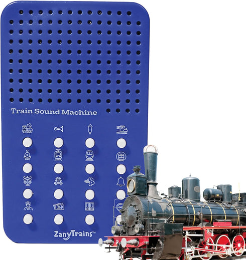 Train Noisemaker with 16 Sounds, Train Whistles, Horns, Conductor and Engine Noises,