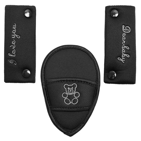 Shoulder Crotch Pad Set for Infant Seat Stroller High Chair, Comfort Cushion for Harness & Strap (Small Size)