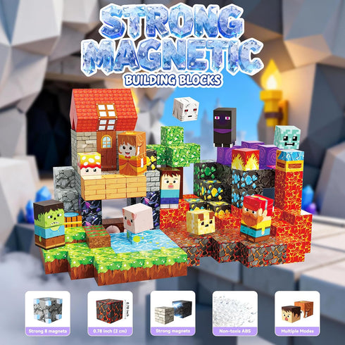 powerful xishan 200 3+, PCS Magnetic Blocks, Magnetic Building Blocks Cubes, Dragon Magnet Toys for Kids Ages Magnet