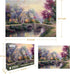 Jigsaw Puzzles for Adults 1000 Pieces Country House Spring Landscape Puzzle Picturesque Bridge, DIY Challenging Game
