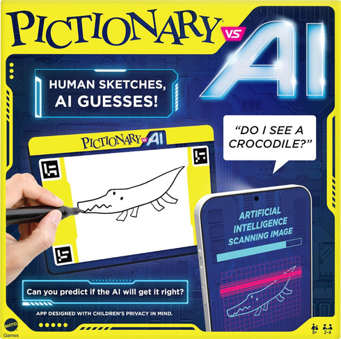 Mattel Games Pictionary Vs. AI - Family Game for Kids & Adults, Game Night for 2-4 Players