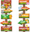 20 Pieces Safari Jungle Party Sign - Animal Signs Decorations for Kids Birthday, Welcome Signage