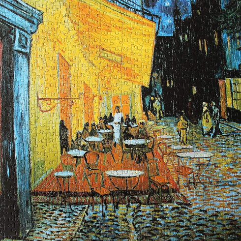 Moruska Cafe Terrace at Night by Vincent Van Gogh Jigsaw Puzzle 1000 Piece Art for Adults