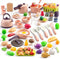 118Pcs Mini Play Kitchen Accessories for Kids, Pretend Cooking Playset with Cookware,