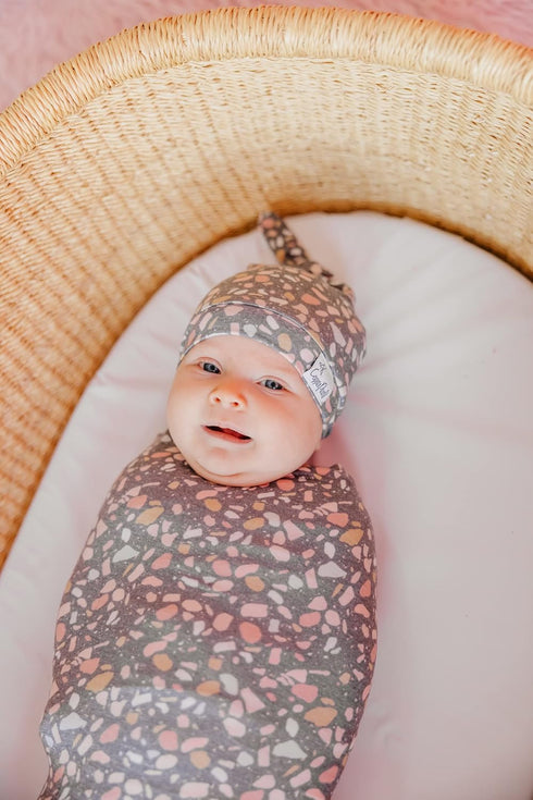 Gemini Large Knit Baby Swaddle Blanket - Premium Quality