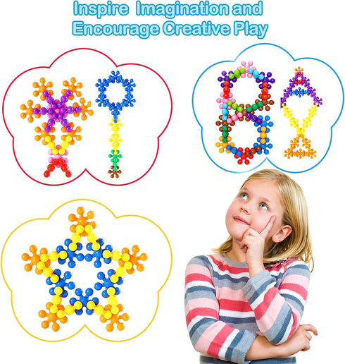 Clip Connect 120 Piece Building Blocks, STEM Building Toys Set for Kindergarten Math Manipulatives for Kids Boys Girls