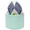 Easter Bunny Basket Seersucker Egg Bags for Kids, Personalized Candy Rabbit Print Buckets with Fluffy Tail