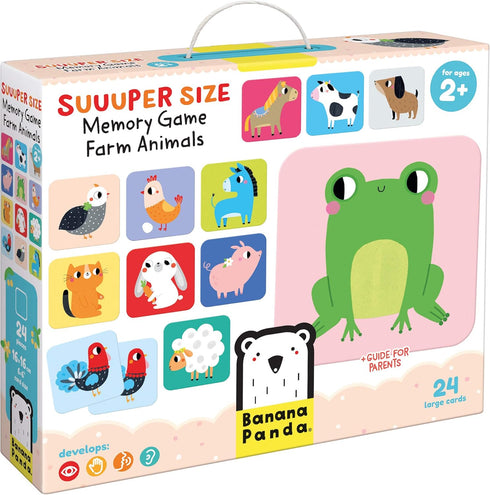 Banana Panda Suuuper Size Memory Game - Farm Animals - Classic Toddler