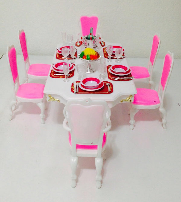 Grand Dining Room Play Set Dollhouse Furniture