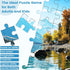 500 Piece Puzzle for Adults, Jigsaw Puzzle,Glacier Park Jigsaw Puzzles 500 Pieces Birthday Party for Family Kids and Adults Funny Puzzle for Adults