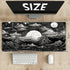 TCG Playmat Board Game Mat Plus 50 Pcs Card Sleeves, 24 x 14 Table Mats with Soft Surface Non-Slip Base
